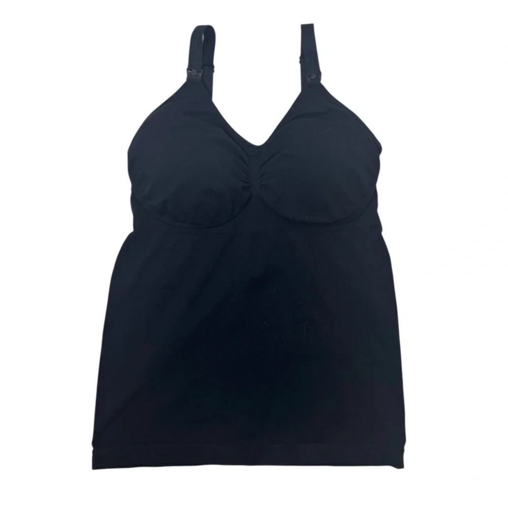 KINDRED BRAVELY Simply Sublime® Maternity & Nursing Tank Black Bra Medium Busty - Picture 6 of 14